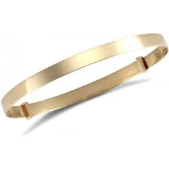 9ct Yellow Gold Babies 4mm Bangle