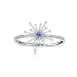 Carpe Diem Silver Sparkler Bangle