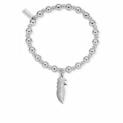 Chlobo Mini Small Ball Feather Bracelet