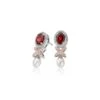 Queen's Jubilee Superbloom Garnet Earrings -Tissot || Longines || Omega Shop clogau queens jubilee superbloom garnet earrings p56342 100322 image