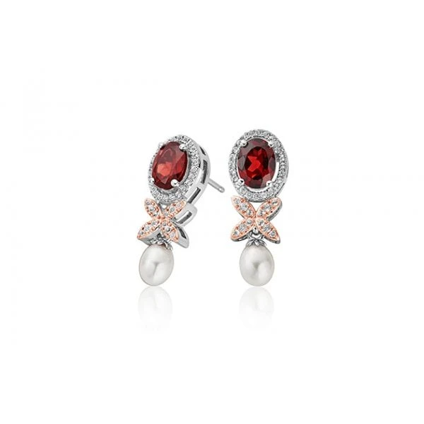 Queen's Jubilee Superbloom Garnet Earrings 3 Queen's Jubilee Superbloom Garnet Earrings