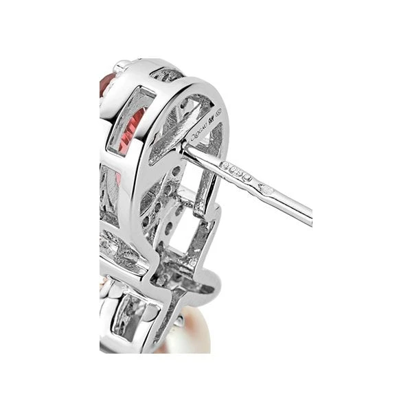 Queen's Jubilee Superbloom Garnet Earrings 4 Queen's Jubilee Superbloom Garnet Earrings - Image 2