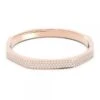 Dextera Bangle, Octagon, Pavé, White, Rose Gold -Tissot || Longines || Omega Shop dextera bangle octagon pavu00e9 white rose gold p57312 103612 image