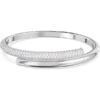 Dextera Bangle, White, Rhodium Plated, L -Tissot || Longines || Omega Shop dextera bangle white rhodium plated l p61198 113972 image