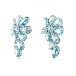 Gema Drop Earrings, Mixed Cuts, Flower, Blue -Tissot || Longines || Omega Shop gema drop earrings mixed cuts flower blue p61629 115073 image