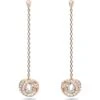 Generation Drop Earrings, Long, White, Rose-gold -Tissot || Longines || Omega Shop generation drop earrings long white rose gold p55746 99019 image