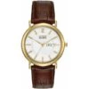 Citizen Gents Gold Tone Leather Strap EcoDrive Watch -Tissot || Longines || Omega Shop gents gold tone leather strap ecodrive watch p52726 104305 image