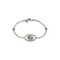 GG MARMONT BRACELET GG SHINY AGED SILVER