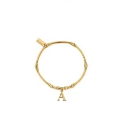 Gold Iconic Initial Bracelet - A