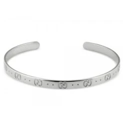 GUCCI Icon 18ct White Gold Bangle