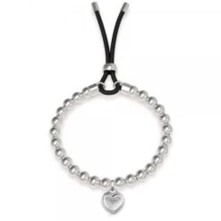 Guess Be My Friend Beaded Heart Toggle Bracelet