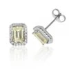 Halo Style Cut Cubic Zirconia Stud Earrings -Tissot || Longines || Omega Shop halo style cut cubic zirconia stud earrings p50727 86544 image