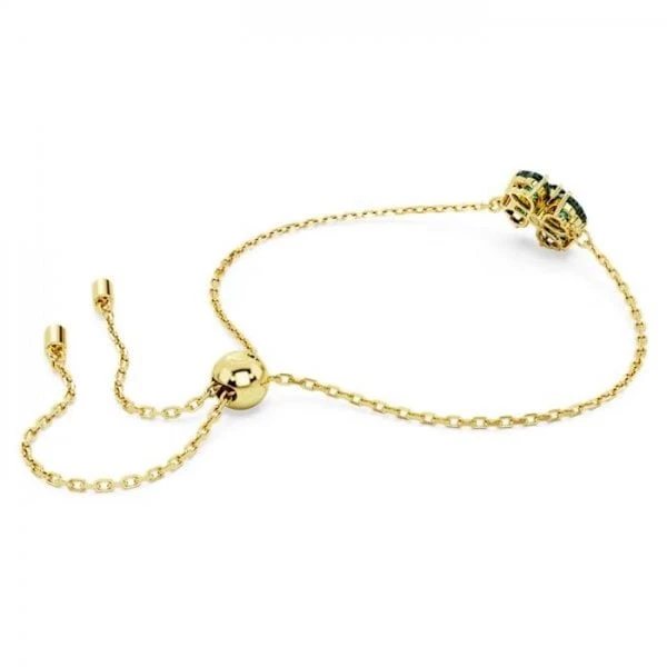 Idyllia Bracelet, Mixed Cuts, Clover, Green, Gold 7 Idyllia Bracelet, Mixed Cuts, Clover, Green, Gold - Image 5