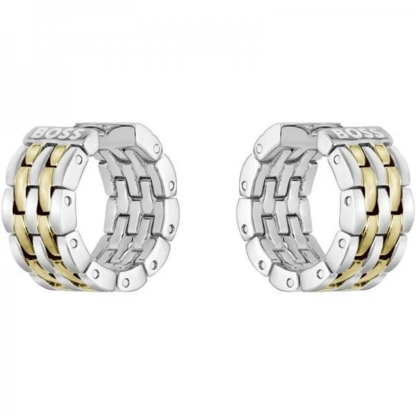 Ladies Isla Two Tone Earrings 2 Ladies Isla Two Tone Earrings