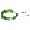 Letra Bracelet Clover, Green, Rhodium Plated 1 Letra Bracelet Clover, Green, Rhodium Plated -Tissot || Longines || Omega Shop letra bracelet clover green rhodium plated p53350 94727 image