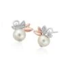 Lily Of The Valley Pearl Stud Earrings