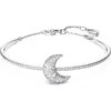Luna Bangle, Moon, White, Rhodium Plated -Tissot || Longines || Omega Shop luna bangle moon white rhodium plated p61396 114518 image
