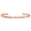Mercer Link 14ct Rose Gold Plated Bangle -Tissot || Longines || Omega Shop mercer link 14ct rose gold plated bangle p60189 112513 image