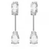 Mesmera Bar Earrings, Mixed Cuts, White, Rhodium -Tissot || Longines || Omega Shop mesmera bar earrings mixed cuts white rhodium p62690 117239 image