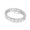 Millenia Bracelet, Octagon Cut Crystals, White -Tissot || Longines || Omega Shop millenia bracelet octagon cut crystals white p55308 98248 zoom
