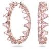 Millenia Hoop Earrings Triangle Cut Crystals, Pink -Tissot || Longines || Omega Shop millenia hoop earrings triangle cut crystals pink p55137 97977 image
