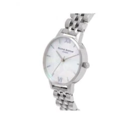 Olivia Burton Mother Of Pearl White Bracelet, Silver Watch -Tissot || Longines || Omega Shop mother of pearl white bracelet silver watch p53076 93774 image