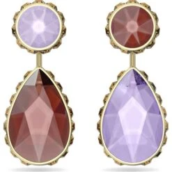 Orbita Drop Earrings, Asymmetrical, Drop Cut Multi