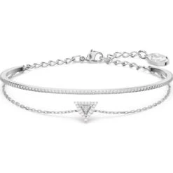 Ortyx Bracelet, Triangle Cut, White, Rhodium 5 Ortyx Bracelet, Triangle Cut, White, Rhodium -Tissot || Longines || Omega Shop ortyx bracelet triangle cut white rhodium p57092 108448 image
