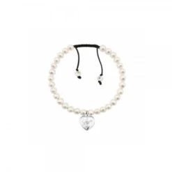 Pearl Bracelet With Love Heart