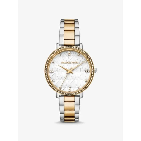 Michael Kors Pyper Two-Tone Logo Watch 3 Michael Kors Pyper Two-Tone Logo Watch