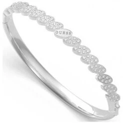 Guess Re-Leaf Crystal Set Stainless Steel Bangle