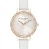 Olivia Burton Rose Gold & Blush Leather Strap Watch -Tissot || Longines || Omega Shop rose gold blush leather strap watch p58052 105523 image