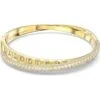 Rota Bangle, Mixed Cuts, White, Gold-tone, M -Tissot || Longines || Omega Shop rota bangle mixed cuts white gold tone m p61220 114010 image