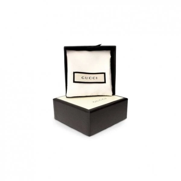 Running G Earrings 16mm 18k White Gold & Diamonds 4 Running G Earrings 16mm 18k White Gold & Diamonds - Image 2