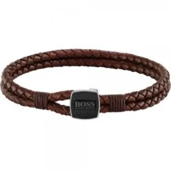 Seal Brown Leather Bracelet 180mm