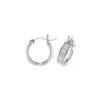 Silver 10mm Moondust Hoop Earrings -Tissot || Longines || Omega Shop silver 10mm moondust hoop earrings p55232 98106 image