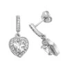 SILVER HEART CZ STUD EARRINGS -Tissot || Longines || Omega Shop silver heart cz stud earrings p63044 118023 image