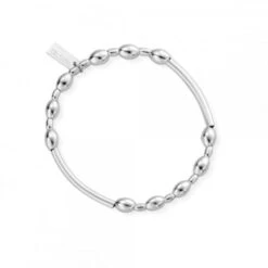 Silver Noodle Rice Bracelet