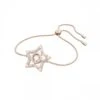 Stella Bracelet Star, White, Rose-gold