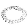 Sterling Silver Bracelet - 21cm, Gents, Curb -Tissot || Longines || Omega Shop sterling silver bracelet 21cm gents curb p54388 96379 image
