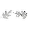 Sterling Silver Earring - 5 Leaf Studs With CZ -Tissot || Longines || Omega Shop sterling silver earring 5 leaf studs with cz p60548 112551 image