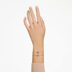 Stilla Bangle, Mixed Cuts, Pink, Rose Gold-tone -Tissot || Longines || Omega Shop stilla bangle mixed cuts pink rose gold tone p61023 113711 image