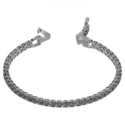 Tennis Deluxe Bracelet Grey, Ruthenium Plated -Tissot || Longines || Omega Shop tennis deluxe bracelet grey ruthenium plated p51479 88378 image