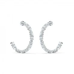 Tennis Deluxe Mixed Hoop Pierced Earrings