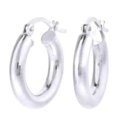 White Gold Hoop Earrings -Tissot || Longines || Omega Shop white gold hoop earrings p62457 116802 image