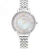 Olivia Burton Wonderland Mother Of Pearl Demi Dial Silver Watch -Tissot || Longines || Omega Shop wonderland mother of pearl demi dial silver watch p54667 96894 image